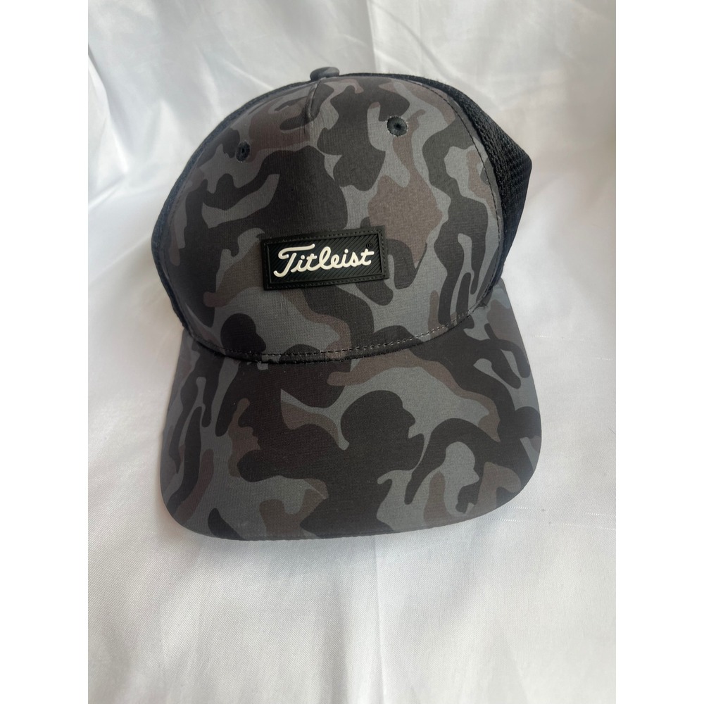 Titleist Monteray Golf Hat Black Gray Camo Sz L/XL